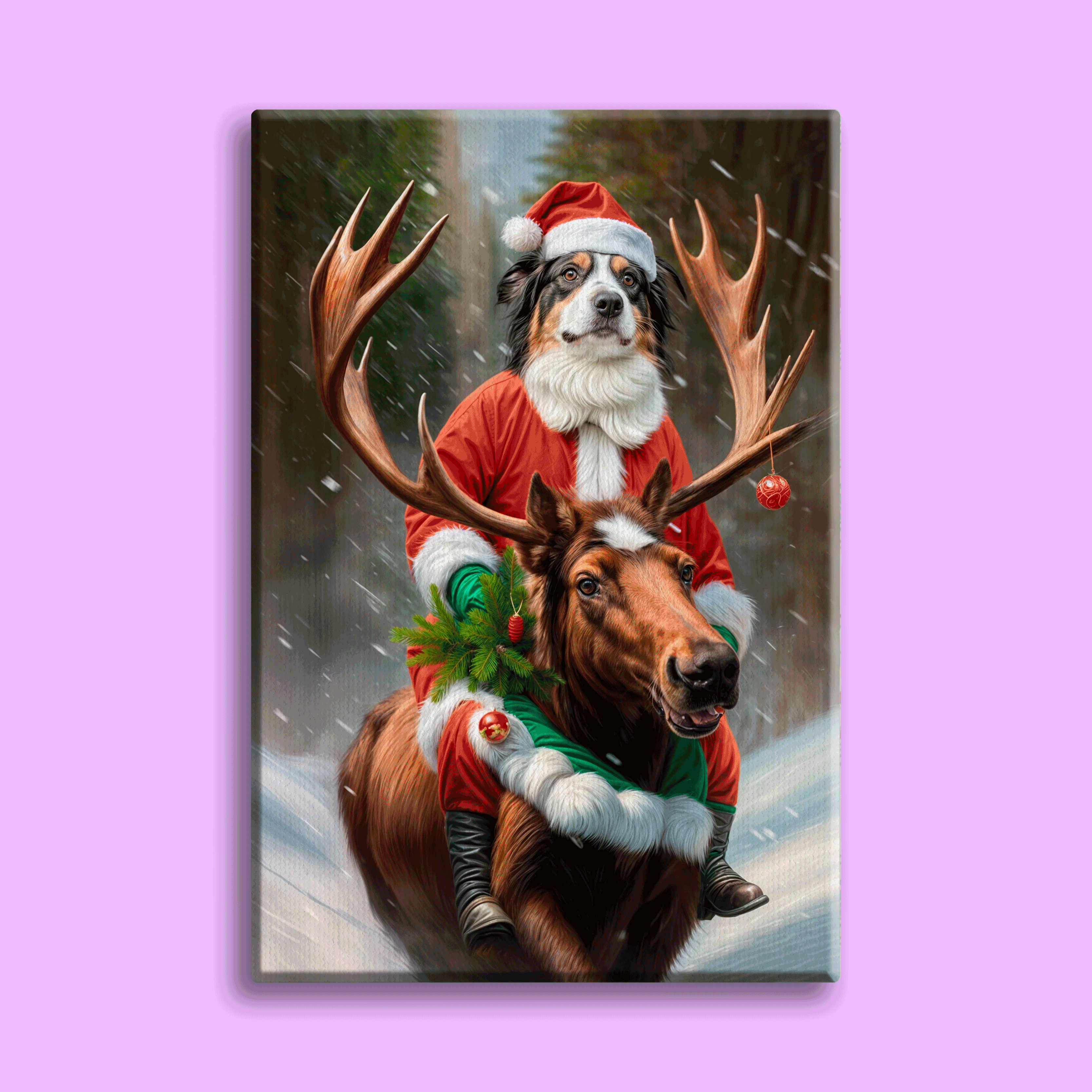 Reindeer 2 – Christmas Santa Pet Portrait